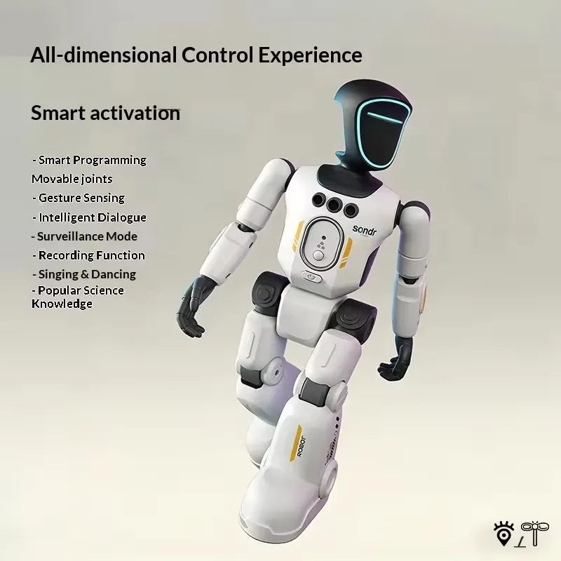 Robô Inteligente com Controle por Gestos, Programação e Luz Respiratória LED