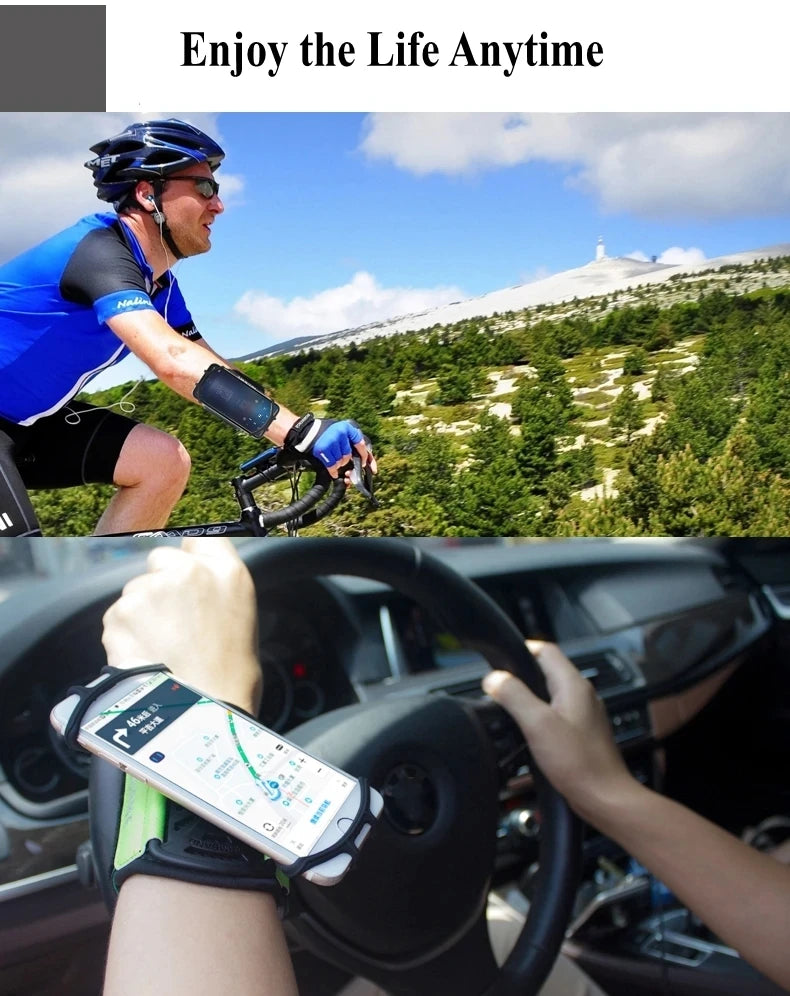 Pulseira Porta-Celular Esportiva 360° – Suporte Universal para Corrida, Ciclismo e Caminhada
