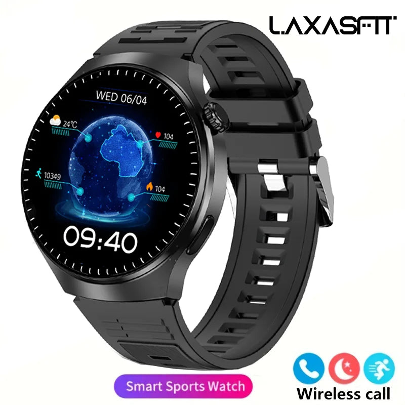 G.L Smartwatch Masculino com Tela HD, Monitoramento de Saúde, Chamadas via Bluetooth, Assistente de Voz e Modos Esportivos
