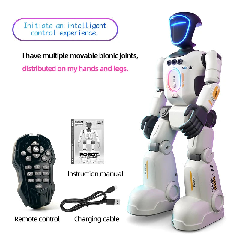 Robô Inteligente com Controle por Gestos, Programação e Luz Respiratória LED