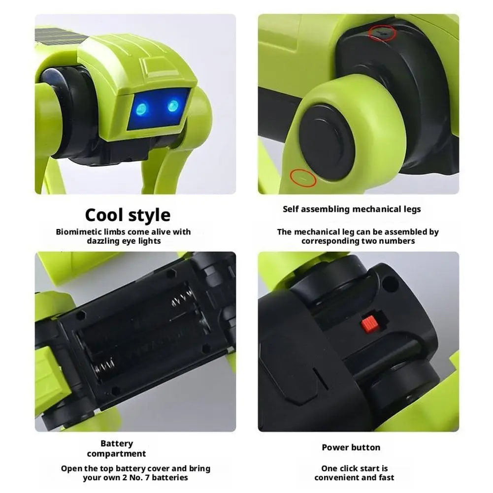 Cachorro Robô Mecânico de Controle Remoto para Crianças | Brinquedo Educativo DIY | Presente para Meninos