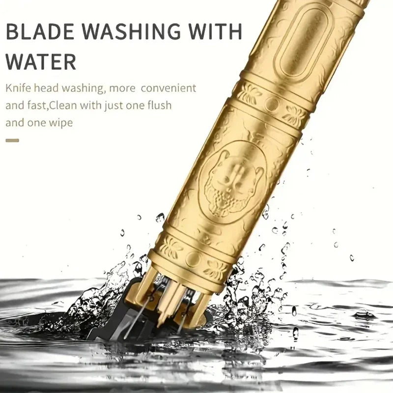 Máquina de Corte de Cabelo Profissional Recarregavel, Barbeador, Aparador de Cabelo em Metal para Homens