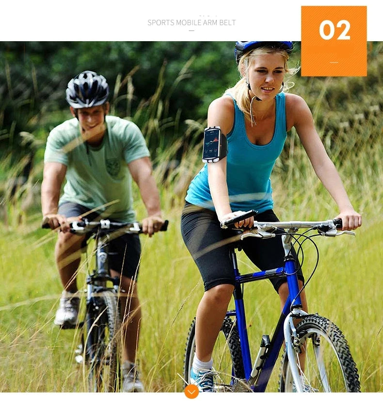 Pulseira Porta-Celular Esportiva 360° – Suporte Universal para Corrida, Ciclismo e Caminhada