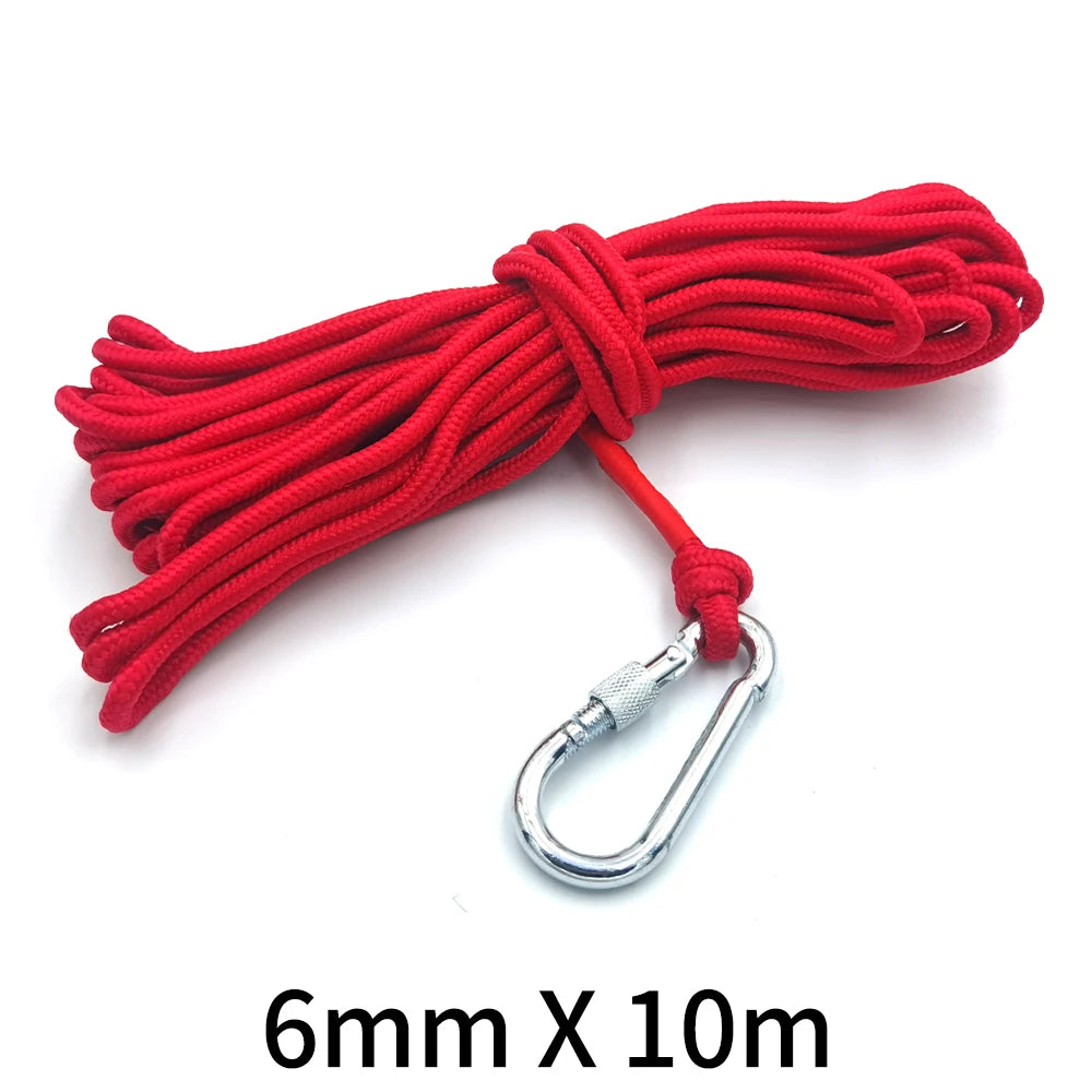 Ímã de Pesca Neodímio Super Forte N52 D16~D42mm – com Furo Escareado e Parafuso Olhal | Terra Rara