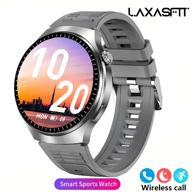 G.L Smartwatch Masculino com Tela HD, Monitoramento de Saúde, Chamadas via Bluetooth, Assistente de Voz e Modos Esportivos
