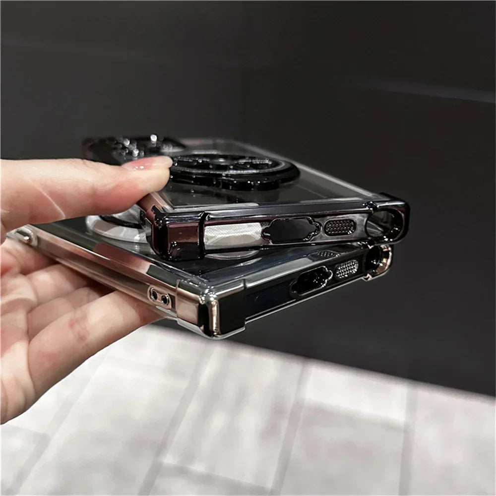 Capa Protetora Transparente com Airbags para Samsung Galaxy S26 Ultra S25 FE S24 S23 S22 Plus A57 A56 A36 A54 A35 A55