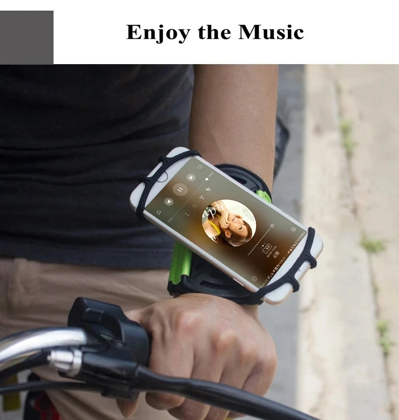 Pulseira Porta-Celular Esportiva 360° – Suporte Universal para Corrida, Ciclismo e Caminhada